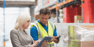 Warehouse Managers and Supervisors reviewing layout of the Warehouse